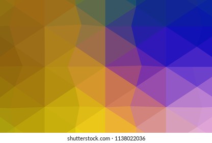 Light Blue, Green vector low poly cover. Triangular geometric sample with gradient.  The polygonal design can be used for your web site.