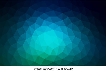 Light Blue, Green vector low poly cover. Colorful abstract illustration with triangles. Brand new style for your business design.