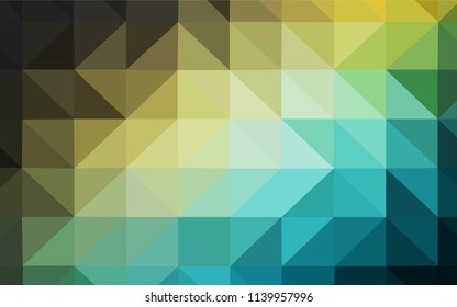 Light Blue, Green vector low poly texture. Colorful illustration in polygonal style with gradient. Brand new design for your business.