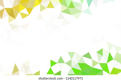 Light Blue, Green vector low poly texture. A sample with polygonal shapes. A completely new design for your leaflet.