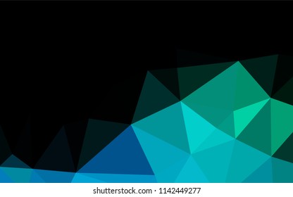 Light Blue, Green vector low poly texture. Shining colored illustration in a Brand new style. Brand new style for your business design.