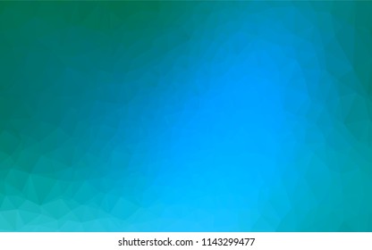 Light Blue, Green vector low poly texture. A sample with polygonal shapes. A new texture for your design.
