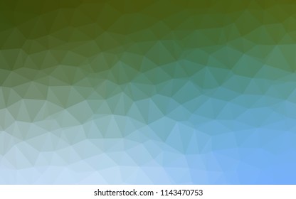 Light Blue, Green vector low poly texture. Polygonal abstract illustration with gradient. Brand new design for your business.