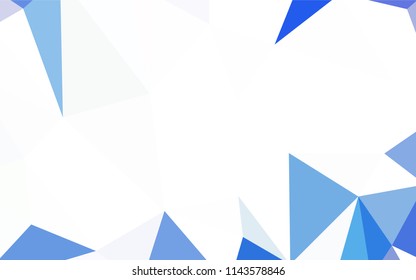 Light Blue, Green vector low poly layout. Creative illustration in halftone style with triangles. Best triangular design for your business.