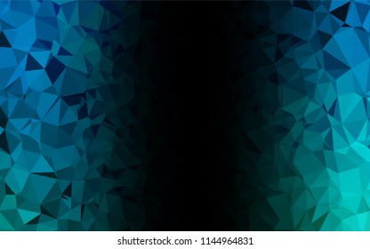 Light Blue, Green vector low poly layout. Colorful abstract illustration with gradient. The template can be used as a background for cell phones.