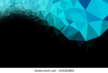 Light Blue, Green vector low poly texture. Brand new colored illustration in blurry style with gradient. A new texture for your design.