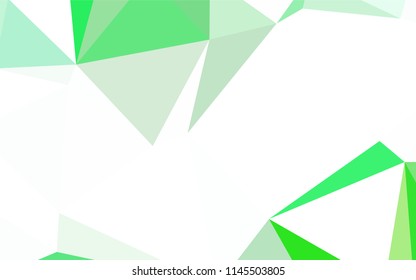 Light Blue, Green vector low poly cover. Colorful illustration in polygonal style with gradient. Textured pattern for your backgrounds.