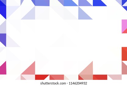 Light Blue, Green vector low poly cover. Shining colorful illustration with triangles. Triangular pattern for your design.