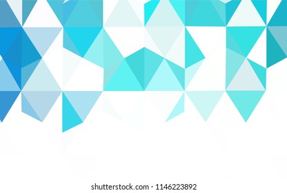 Light Blue, Green vector low poly layout. A completely new color illustration in a polygonal style. A new texture for your web site.