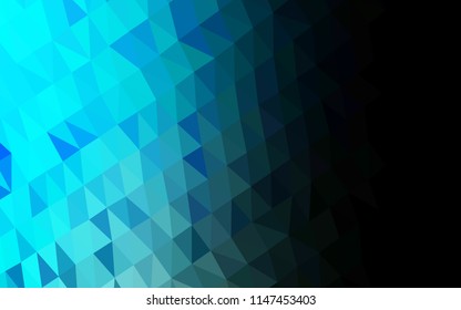 Light Blue, Green vector low poly cover. Shining illustration, which consist of triangles. Brand new design for your business.