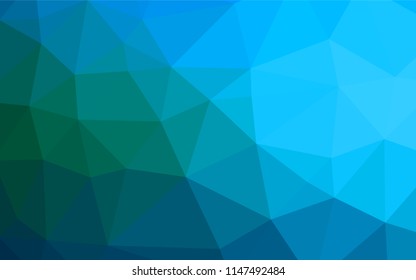 Light Blue, Green vector low poly texture. Colorful abstract illustration with gradient. A new texture for your design.