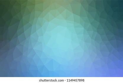 Light Blue, Green vector low poly texture. Colorful illustration in abstract style with triangles. A new texture for your web site.