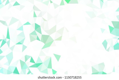 Light Blue, Green vector low poly cover. Polygonal abstract illustration with gradient. Pattern for a brand book's backdrop.