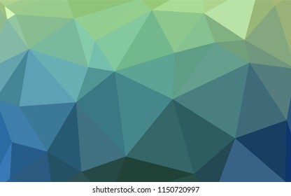 Light Blue, Green vector low poly cover. A completely new color illustration in a polygonal style. A new texture for your web site.