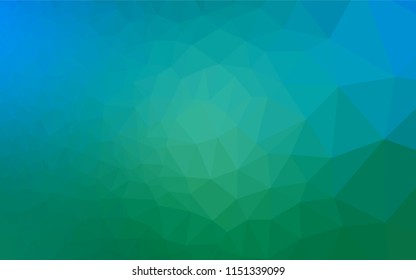 Light Blue, Green vector low poly texture. Shining colored illustration in a Brand new style. The completely new template can be used for your brand book.