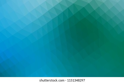 Light Blue, Green vector low poly layout. A sample with polygonal shapes. Brand new design for your business.