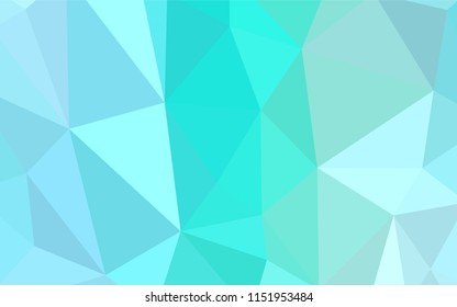 Light Blue, Green vector low poly cover. Modern abstract illustration with triangles. A completely new design for your leaflet.
