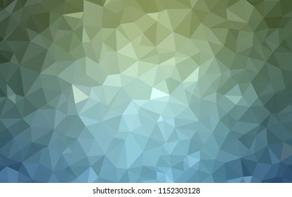 Light Blue, Green vector low poly cover. A sample with polygonal shapes. A new texture for your web site.