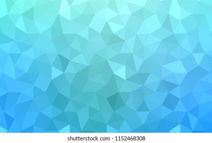 Light Blue, Green vector low poly cover. Glitter abstract illustration with an elegant triangles. Template for cell phone's backgrounds.