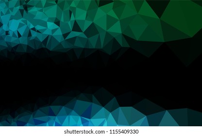 Light Blue, Green vector low poly texture. Colorful illustration in abstract style with gradient. The completely new template can be used for your brand book.