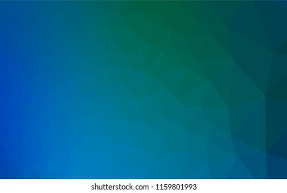 Light Blue, Green vector low poly texture. Colorful abstract illustration with gradient. The polygonal design can be used for your web site.