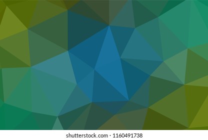 Light Blue, Green vector low poly cover. Shining colorful illustration with triangles. Template for cell phone's backgrounds.