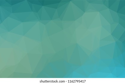 Light Blue, Green vector low poly layout. Modern geometrical abstract illustration with gradient. A completely new design for your business.