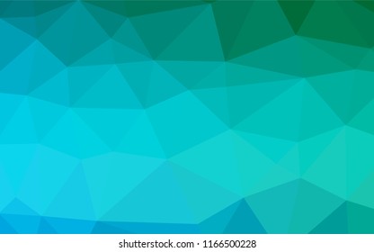 Light Blue, Green vector low poly layout. A completely new color illustration in a vague style. The completely new template can be used for your brand book.