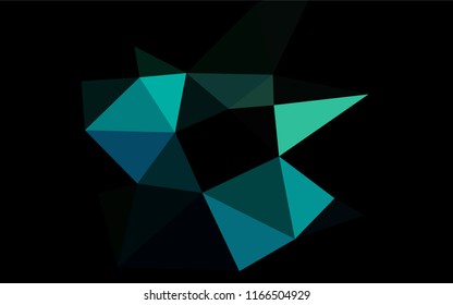 Light Blue, Green vector low poly texture. A sample with polygonal shapes. The template can be used as a background for cell phones.