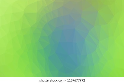 Light Blue, Green vector low poly cover. A sample with polygonal shapes. A completely new template for your business design.