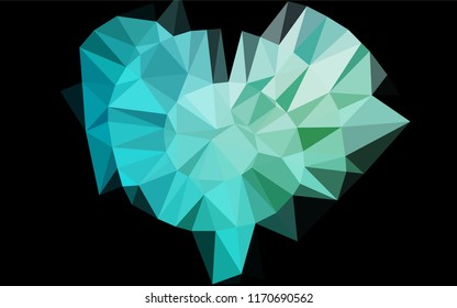 Light Blue, Green vector low poly layout. A completely new color illustration in a vague style. The polygonal design can be used for your web site.