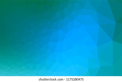 Light Blue, Green vector low poly layout. Colorful abstract illustration with gradient. A completely new template for your business design.