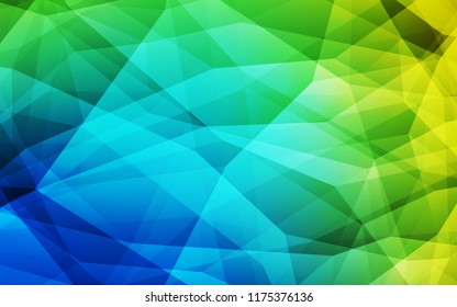 Light Blue, Green vector low poly texture. Colorful abstract illustration with triangles. Textured pattern for your backgrounds.