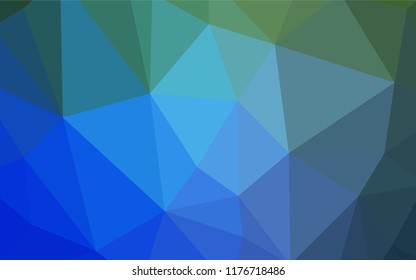Light Blue, Green vector low poly layout. Elegant bright polygonal illustration with gradient. Pattern for a brand book's backdrop.