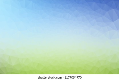 Light Blue, Green vector low poly texture. A sample with polygonal shapes. The polygonal design can be used for your web site.