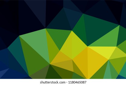 Light Blue, Green vector low poly texture. Shining polygonal illustration, which consist of triangles. A completely new design for your leaflet.