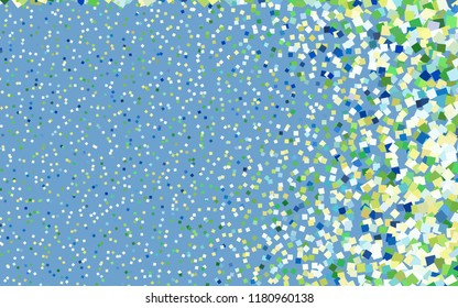 Light Blue, Green vector low poly background. A sample with a polygonal design. Illustration in polygonal style with repeating squares