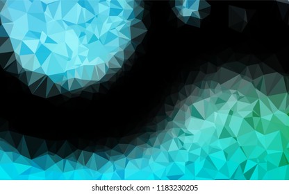 Light Blue, Green vector low poly texture. Colorful abstract illustration with gradient. A new texture for your design.