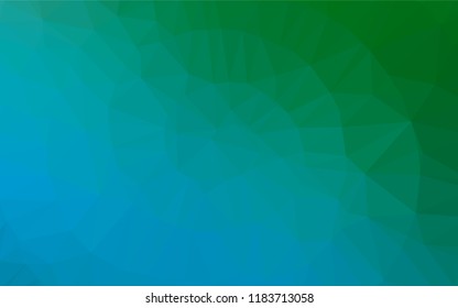 Light Blue, Green vector low poly texture. A vague abstract illustration with gradient. The completely new template can be used for your brand book.