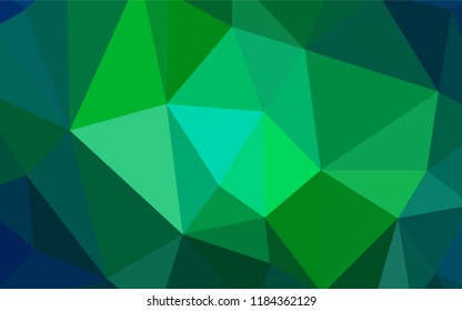 Light Blue, Green vector low poly texture. Colorful abstract illustration with triangles. Template for cell phone's backgrounds.