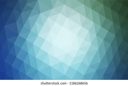 Light Blue, Green vector low poly layout. A completely new color illustration in a polygonal style. Brand new style for your business design.