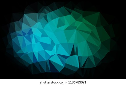 Light Blue, Green vector low poly texture. Glitter abstract illustration with an elegant design. The elegant pattern can be used as part of a brand book.