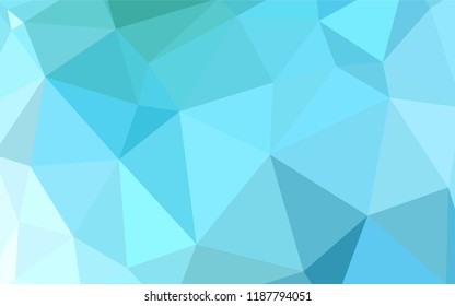 Light Blue, Green vector low poly layout. Colorful illustration in polygonal style with gradient. Textured pattern for your backgrounds.