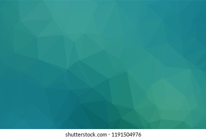 Light Blue, Green vector low poly cover. Modern geometrical abstract illustration with gradient. A completely new template for your business design.