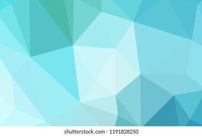 Light Blue, Green vector low poly texture. Colorful abstract illustration with triangles. Polygonal design for your web site.