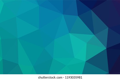 Light Blue, Green vector low poly texture. A completely new color illustration in a polygonal style. Best triangular design for your business.