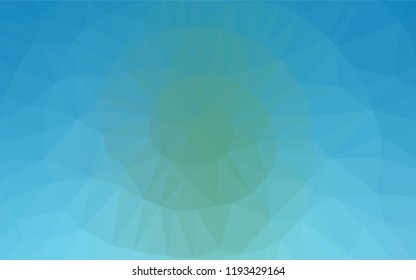 Light Blue, Green vector low poly cover. A vague abstract illustration with gradient. The completely new template can be used for your brand book.