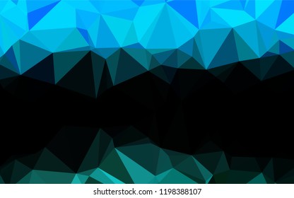 Light Blue, Green vector low poly cover. Brand new colored illustration in blurry style with gradient. The template can be used as a background for cell phones.