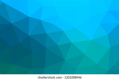 Light Blue, Green vector low poly texture. A vague abstract illustration with gradient. A completely new template for your business design.
