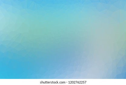 Light Blue, Green vector low poly layout. Creative geometric illustration in Origami style with gradient. The polygonal design can be used for your web site.